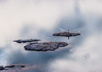 Faro les Éclaireurs desde el aire