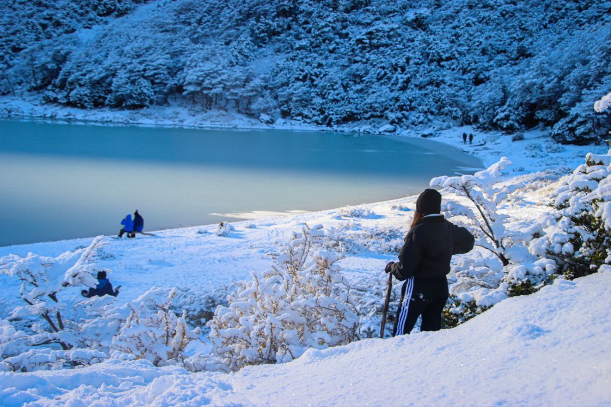 Laguna esmeralda invierno