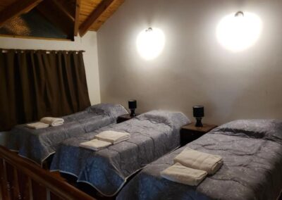 Tres camas dormitorio Terrazas Ushuaia