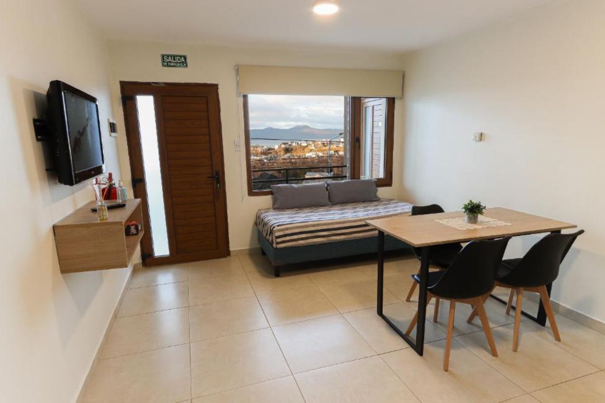 Vista de como se ve desde el interior el paisaje del Mirador de Alem Apartments