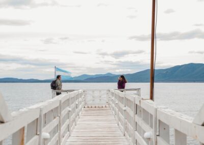 muelle sobre el Lago Fagnano