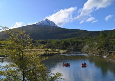 vista a las montañas