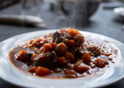 almuerzo de tres pasos