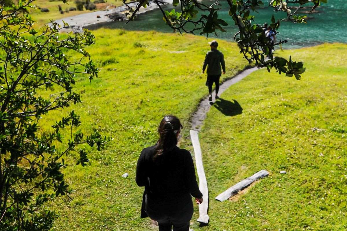 caminata en el parque nacional