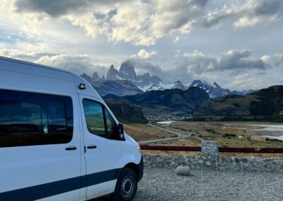 vista al cerro fitz roy