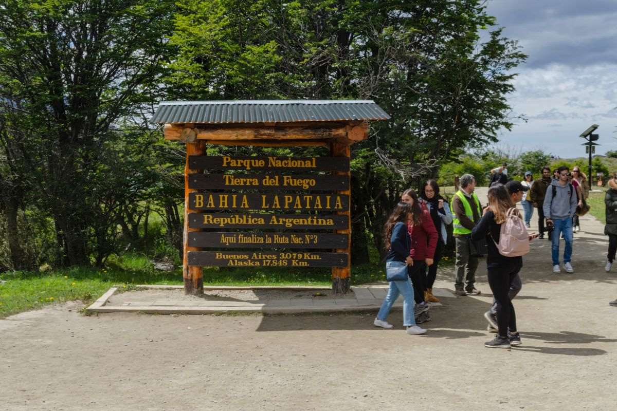 Bahia Lapataia en el parque nacional 