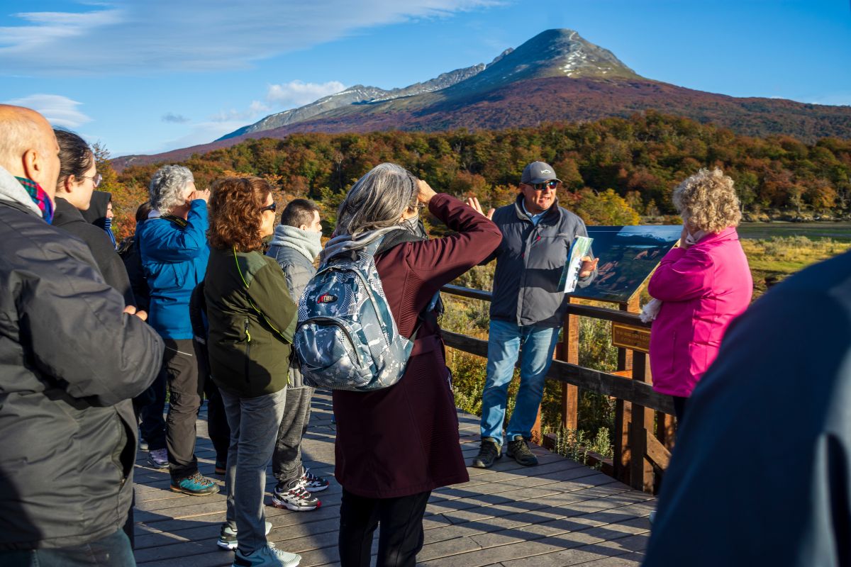 paisajes de otoño en ushuaia