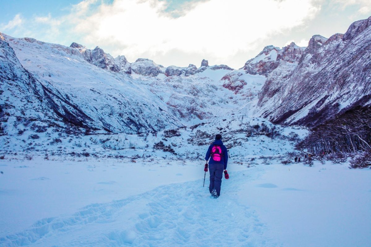 Trkking invernal a la laguna esmeralda
